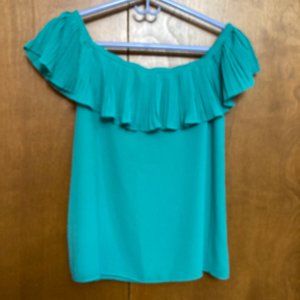 Naked Zebra Womens Off the Shoulder Sleeveless Blouse